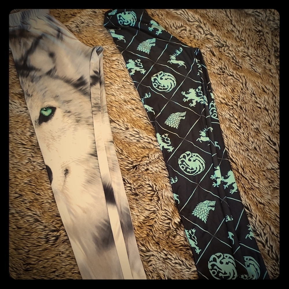 GOT and wolf leggings